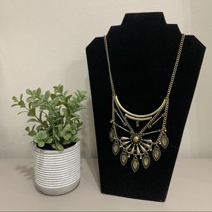 Chunky Gold Chain Link Necklace with Accents